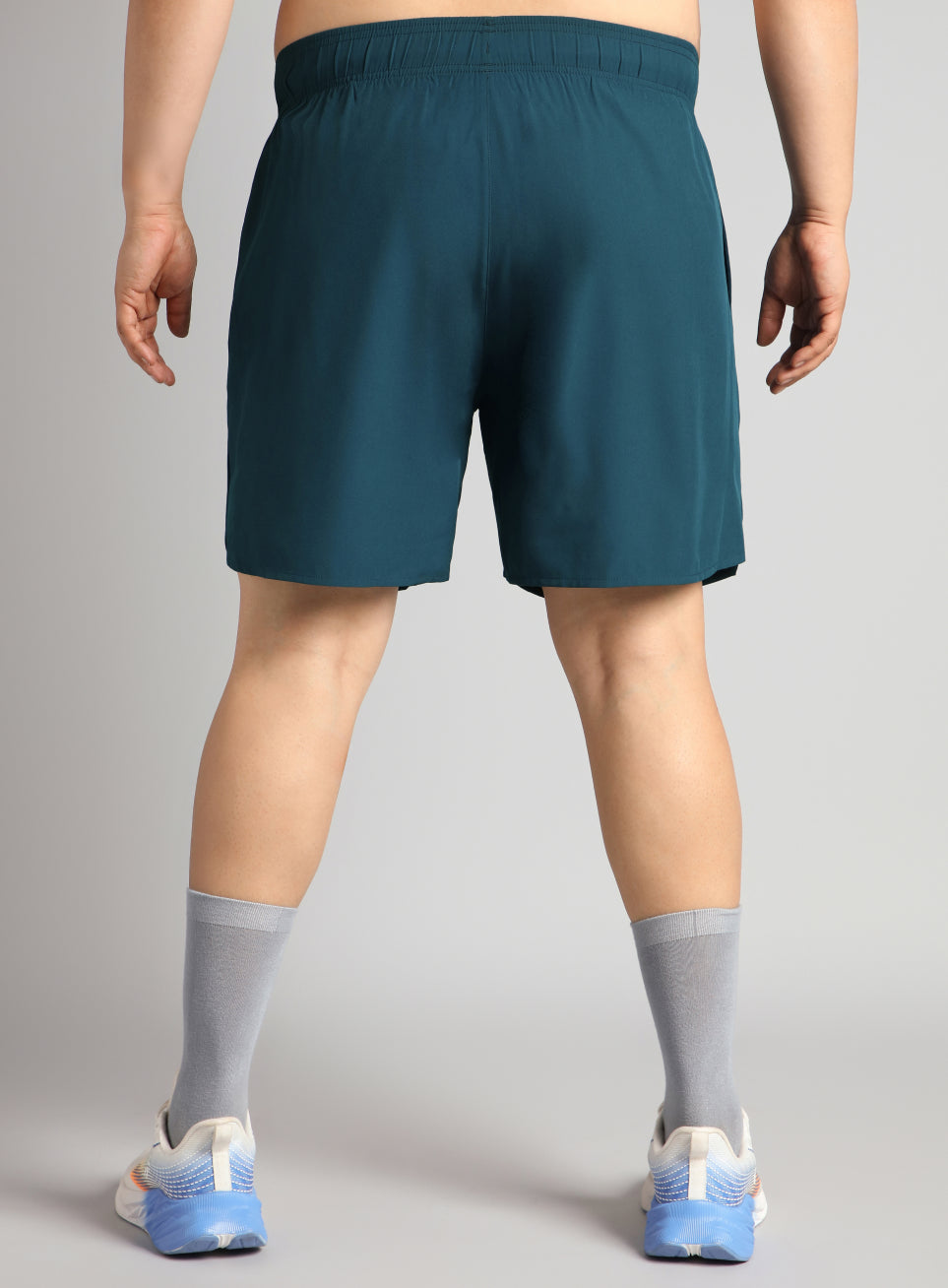 Men's Teal Runner's Essential Plus Size Shorts