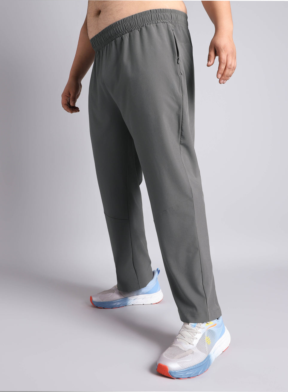 Men's Dark Grey Runner's Essential Plus Size Trackpants