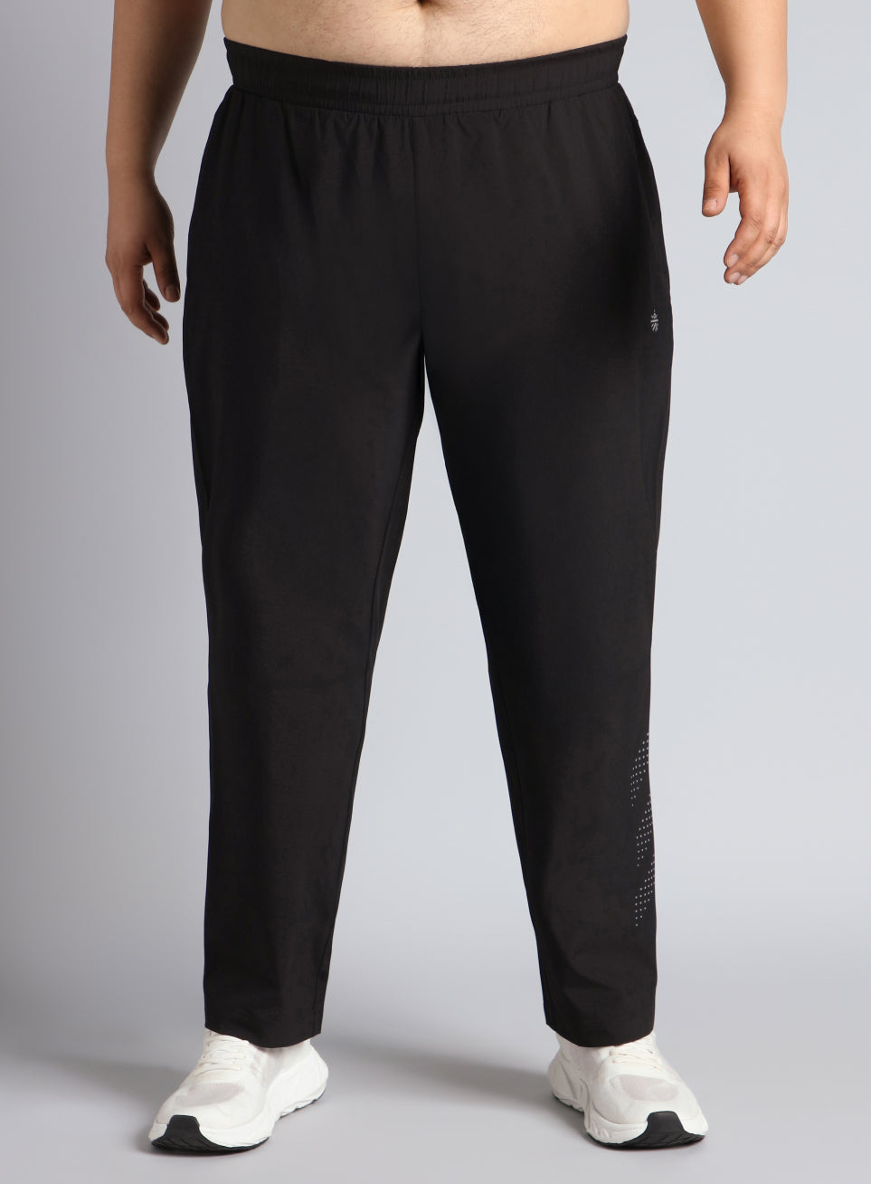 Men's Black Ultimate Running Plus Size Trackpants
