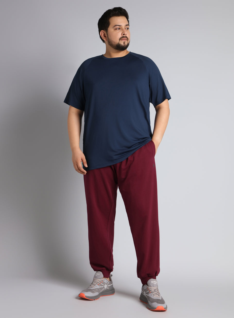 Men's Navy Ultimate Training Plus Size regular fit T-shirt