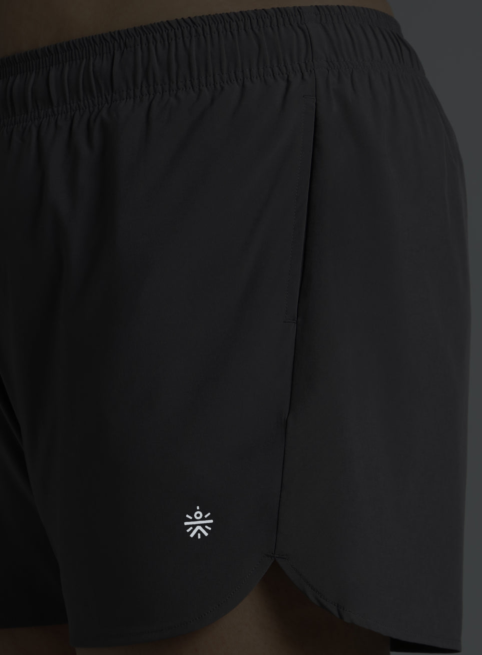 Women's Dark Grey Running Essential Plus Size Shorts