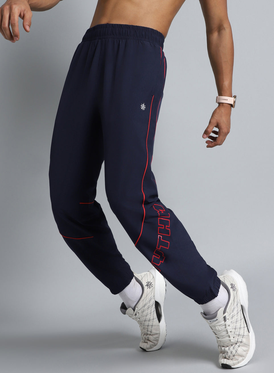 Men's Navy Rhythm Print Joggers