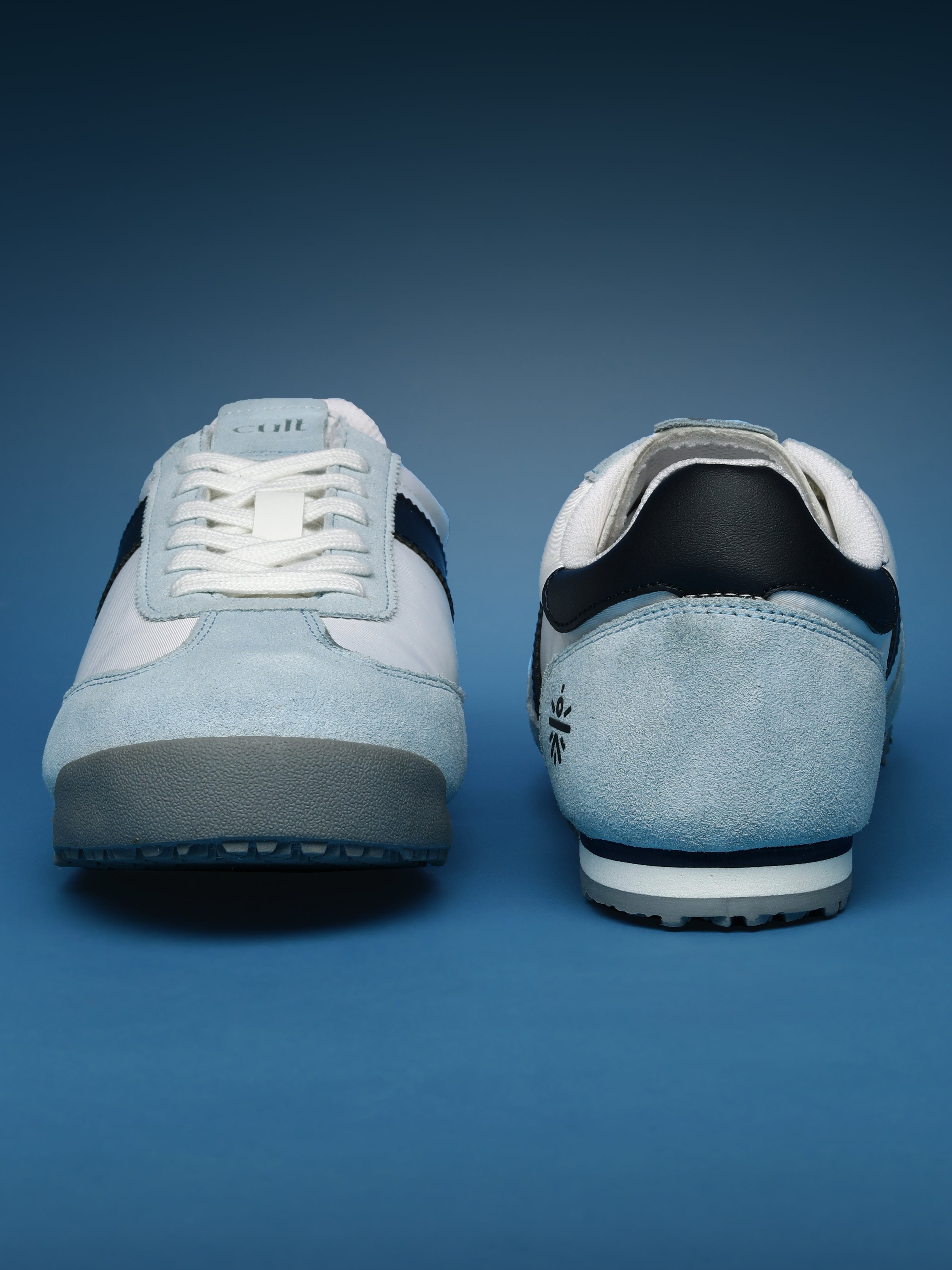 cult Men's UrbanEdge Sneakers - White/Ice Blue