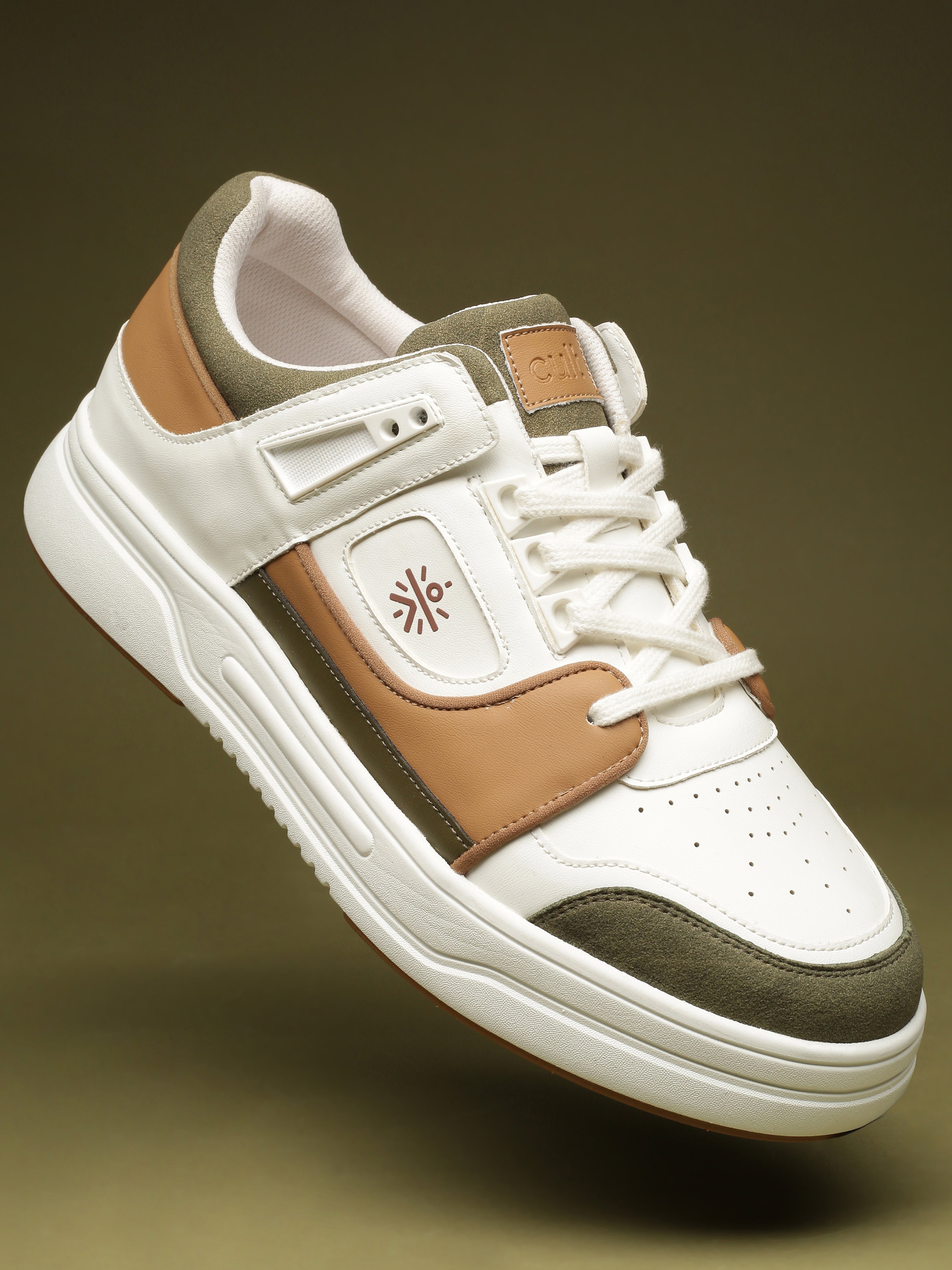 cult Men's AeroLite Sneakers - White/Tan