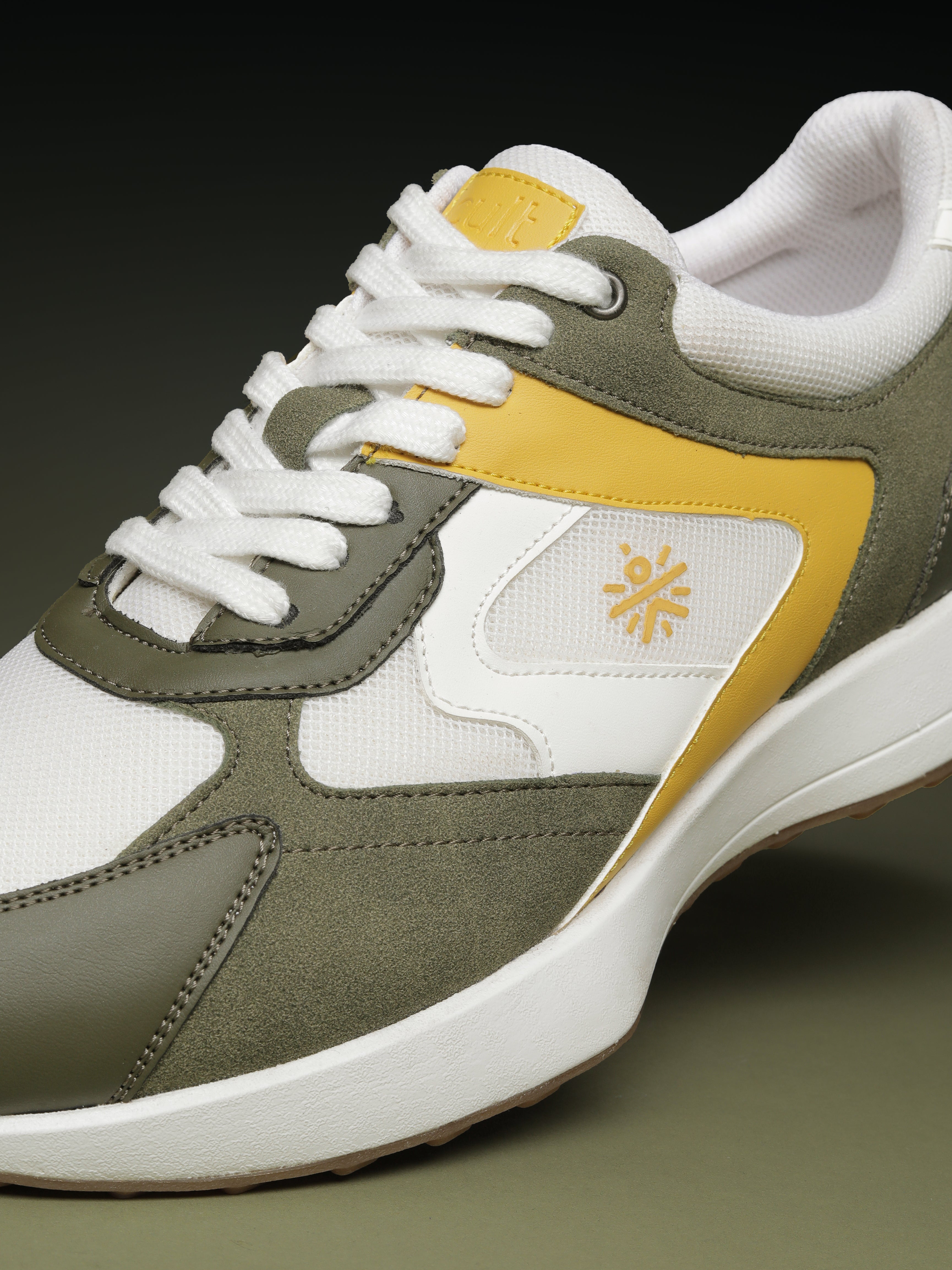 cult Men's EasyBreezy Sneakers - White/Olive