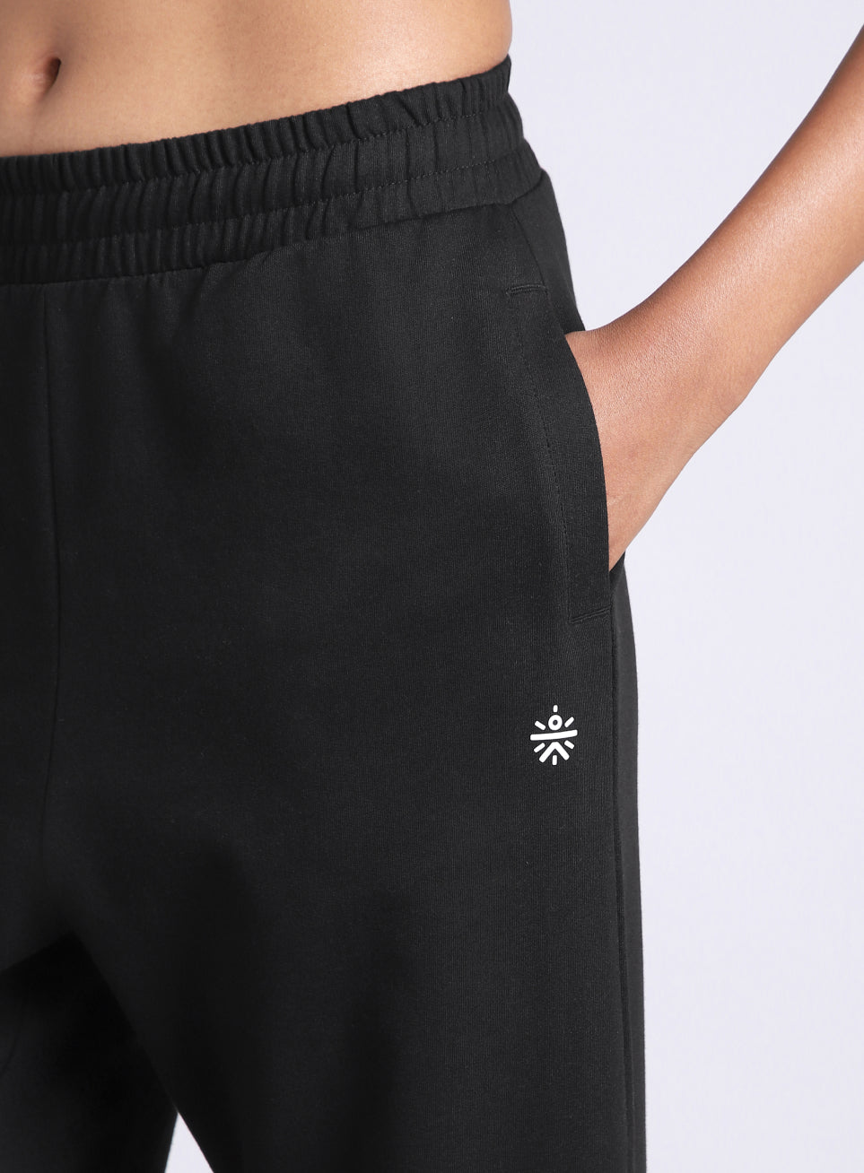 Women's Black Move Easy Trackpants