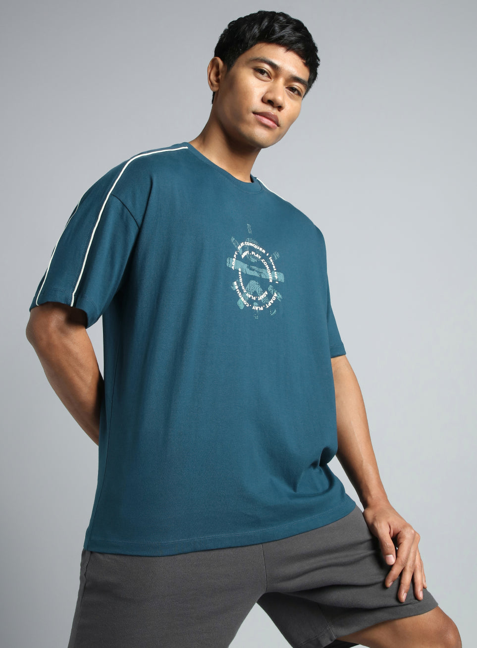 Men's Navy Cult Brand Carrier T-shirt