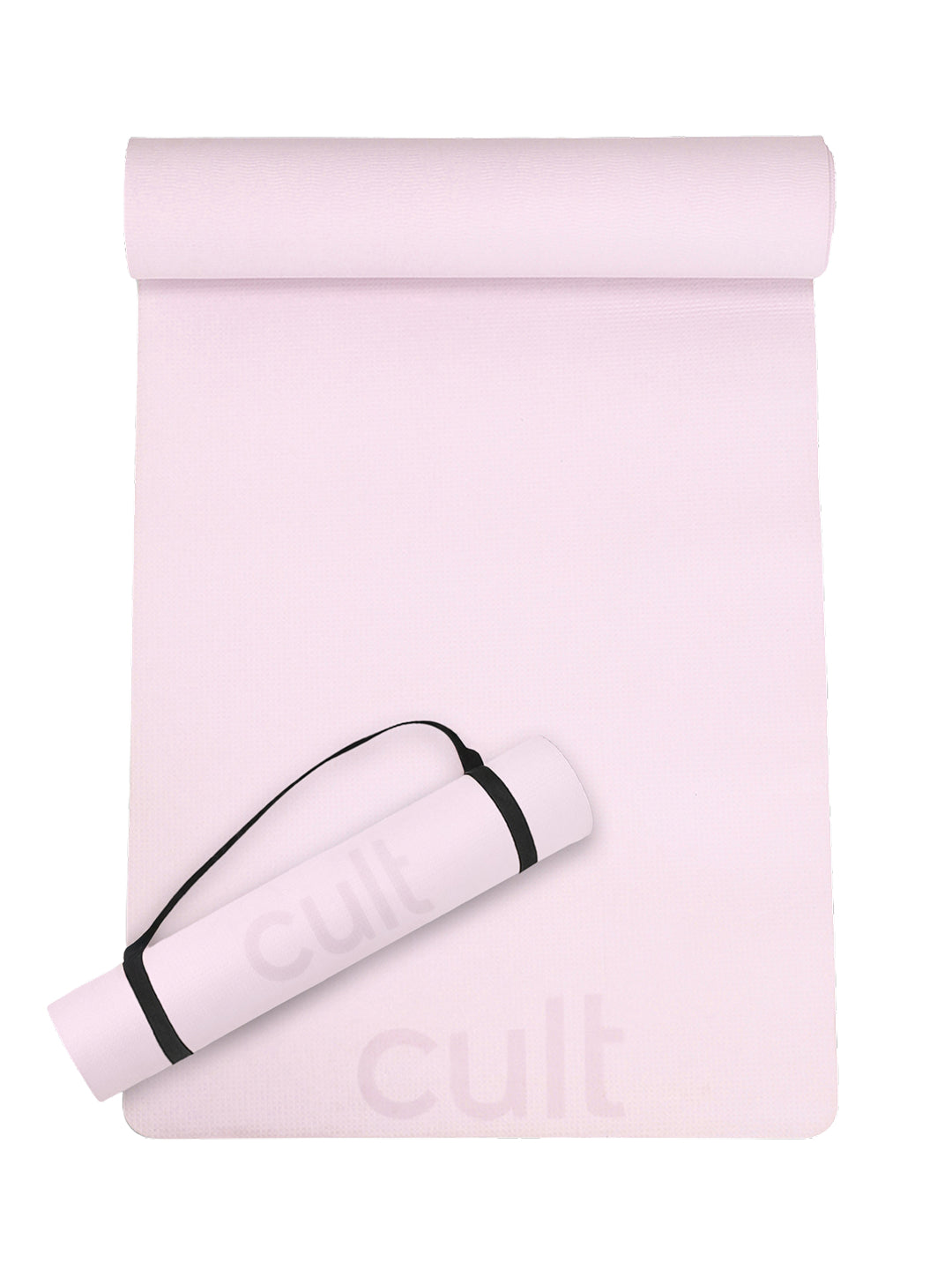 Cult Yoga Mat 4mm EVA with Carry Strap   Lightweight, Non-Slip, Cushioned & Sweat-Resistant Exercise Mat   Eco-Friendly Workout Mat for Yoga, Pilates, Meditation & Home Gym   Pink