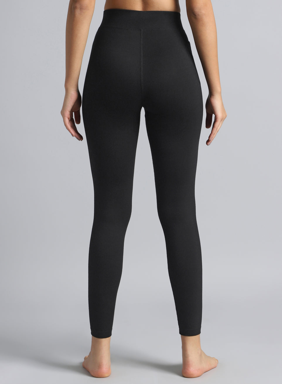 Women's Black Yoga Flow Cotton Tights