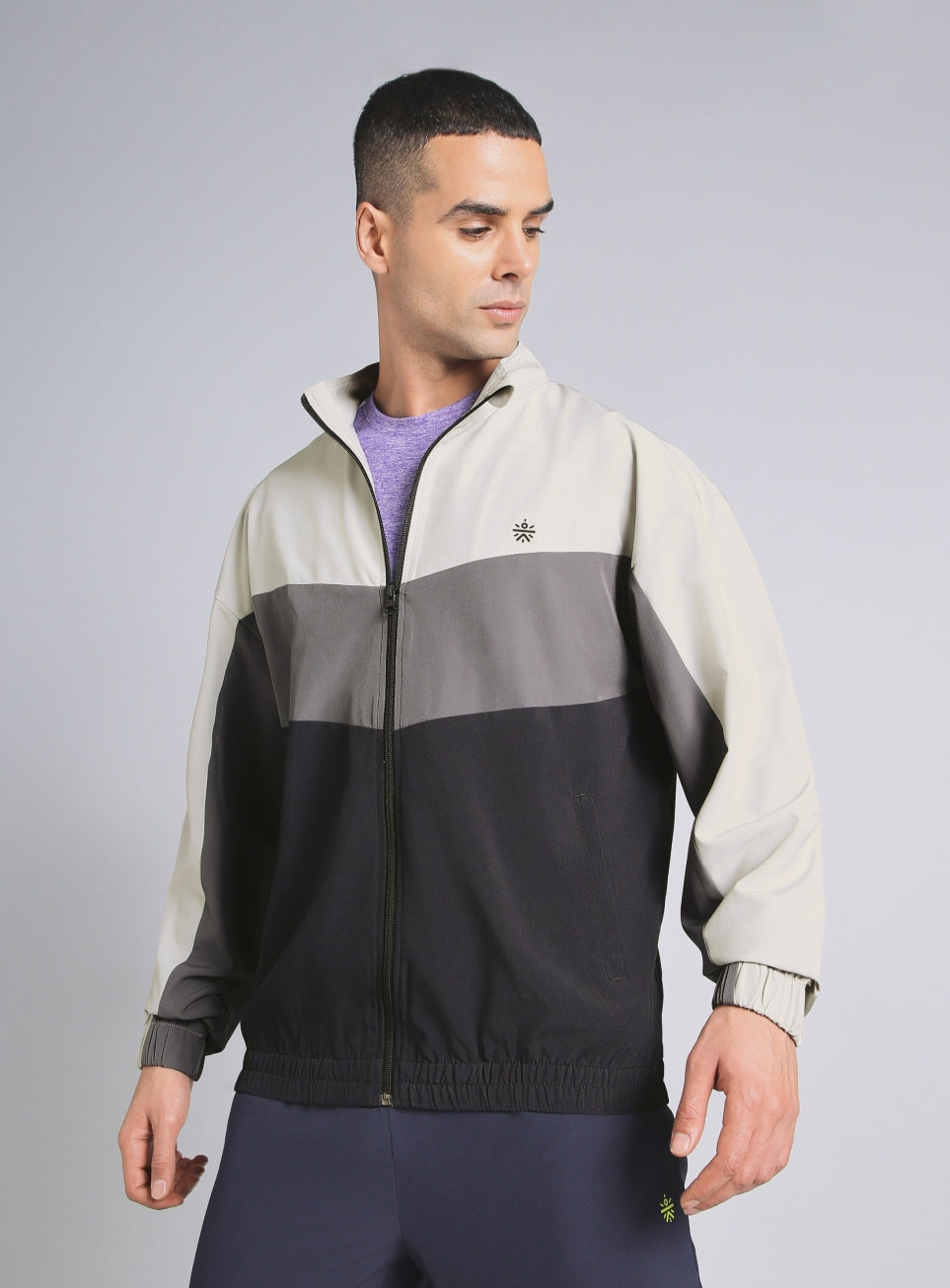 Men's Multicolor Training Relaxed Fit Layering Jacket