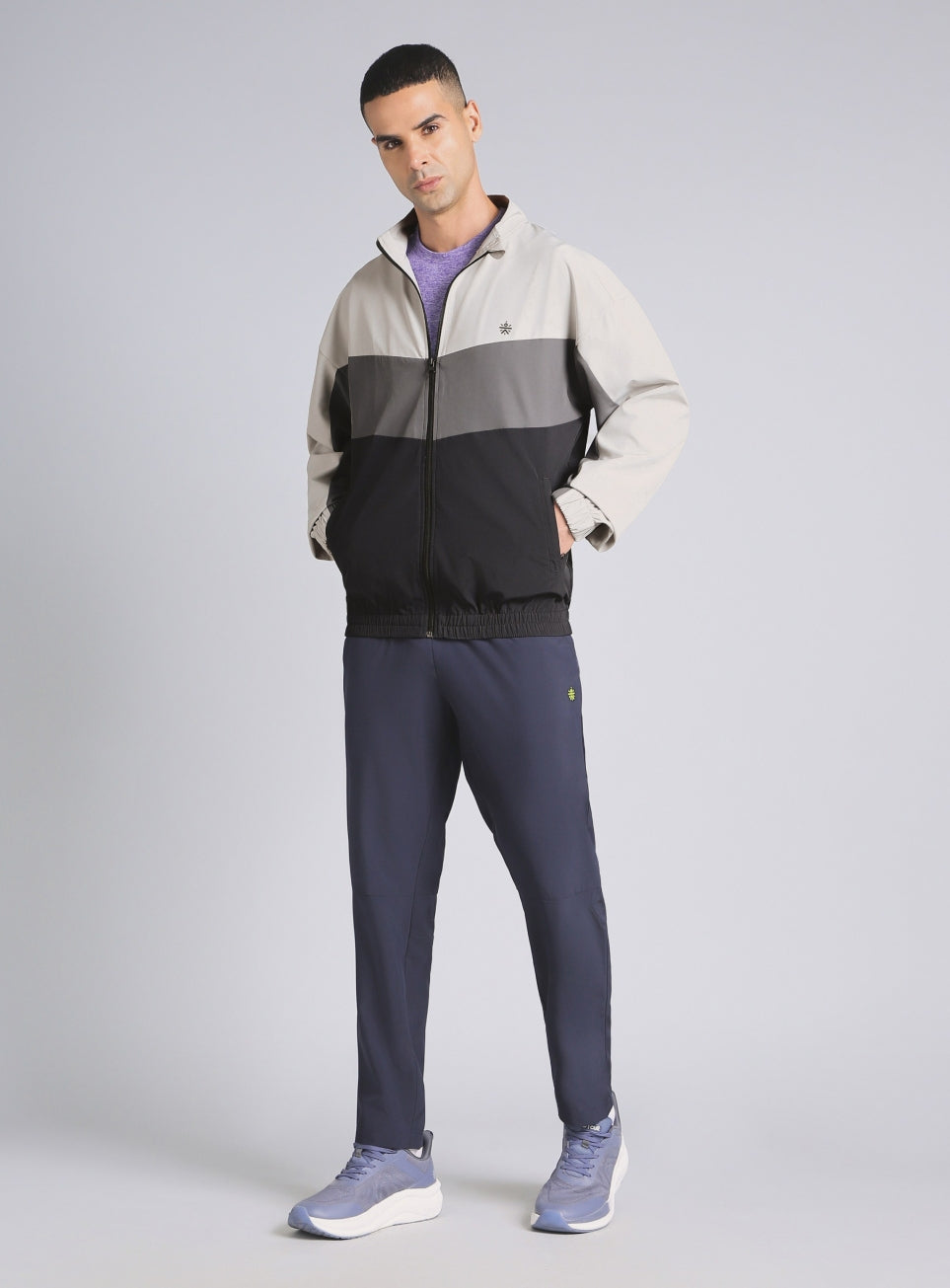 Men's Multicolor Training Relaxed Fit Layering Jacket