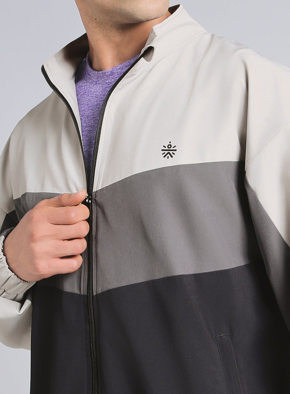 Men's Multicolor Training Relaxed Fit Layering Jacket