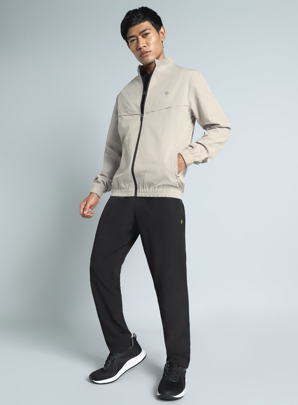 Men's Beige Train in Workout Jacket
