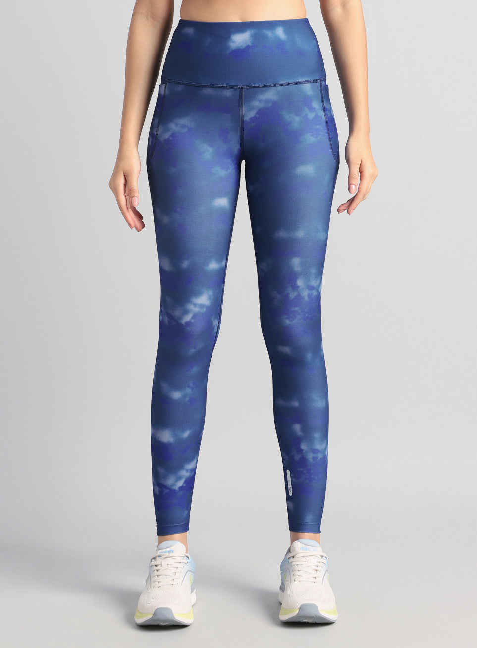 Women's Teal Printed Train All Day COMFlex Tights