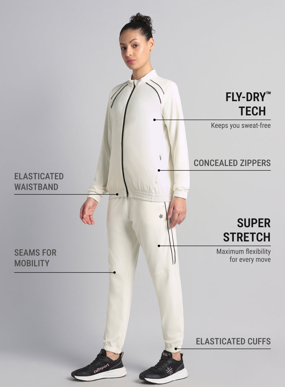 Women's Off White Train All Format Track Suit
