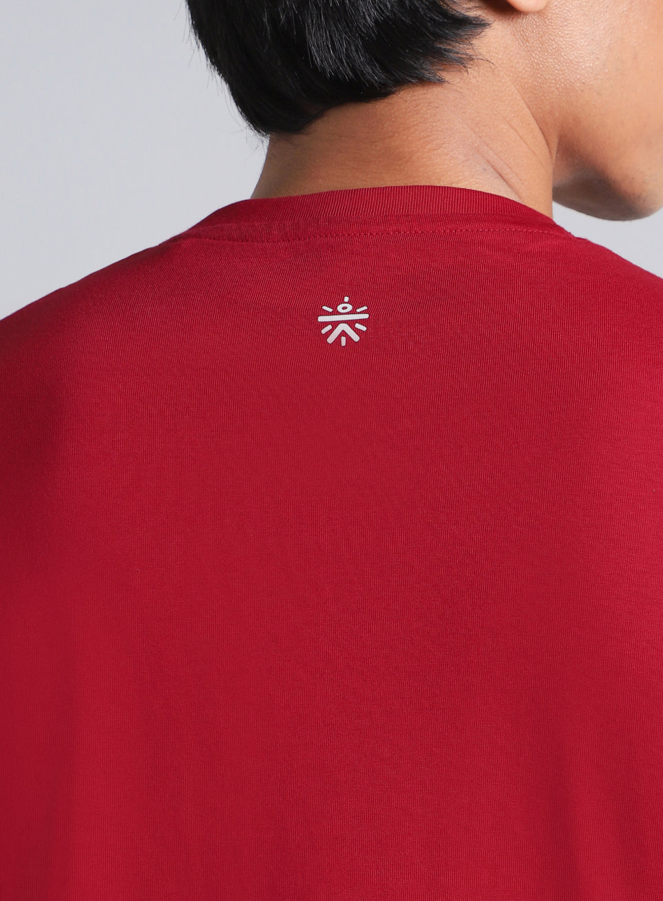 Men's Maroon Courtside Print Full Sleeve T-shirt