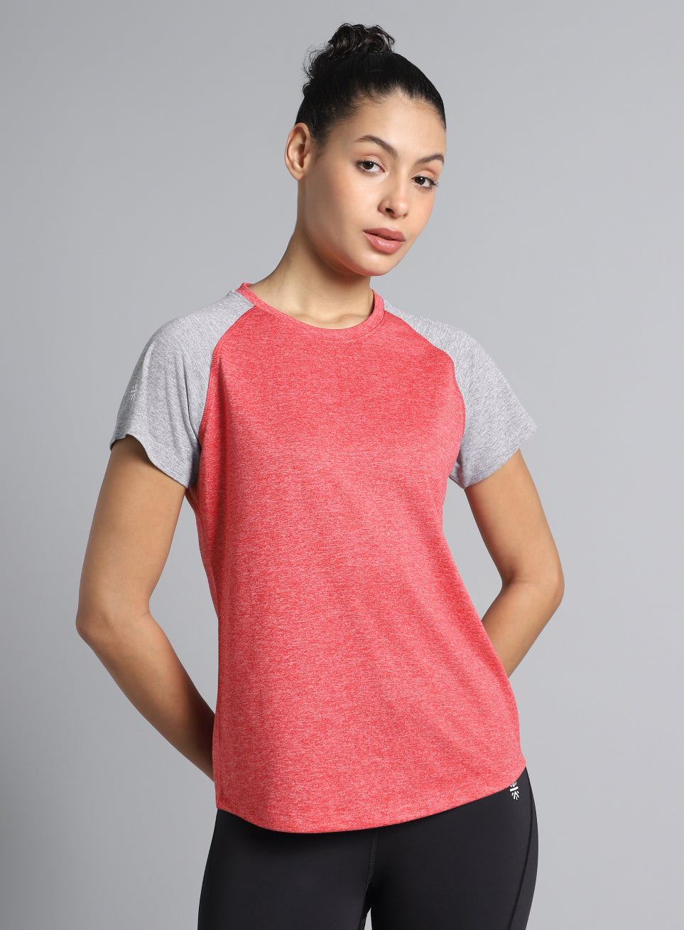 Women's Red Active COMFORtechColorblock T-shirt