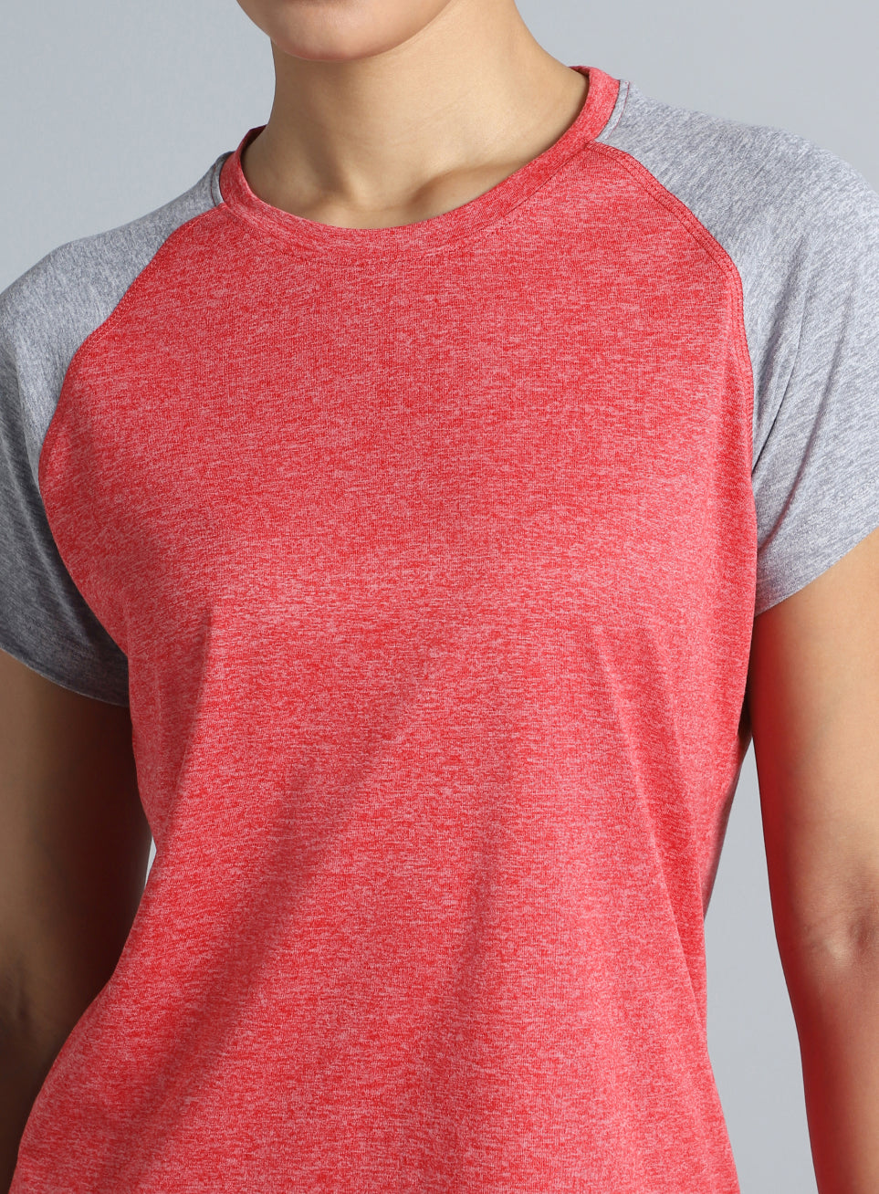 Women's Red Active COMFORtechColorblock T-shirt