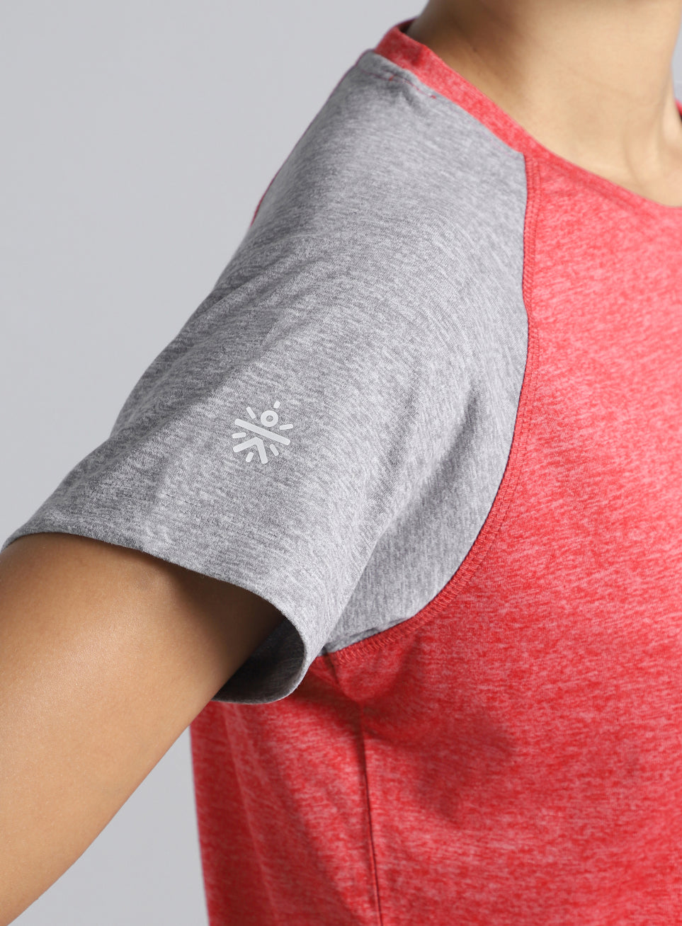 Women's Red Active COMFORtechColorblock T-shirt