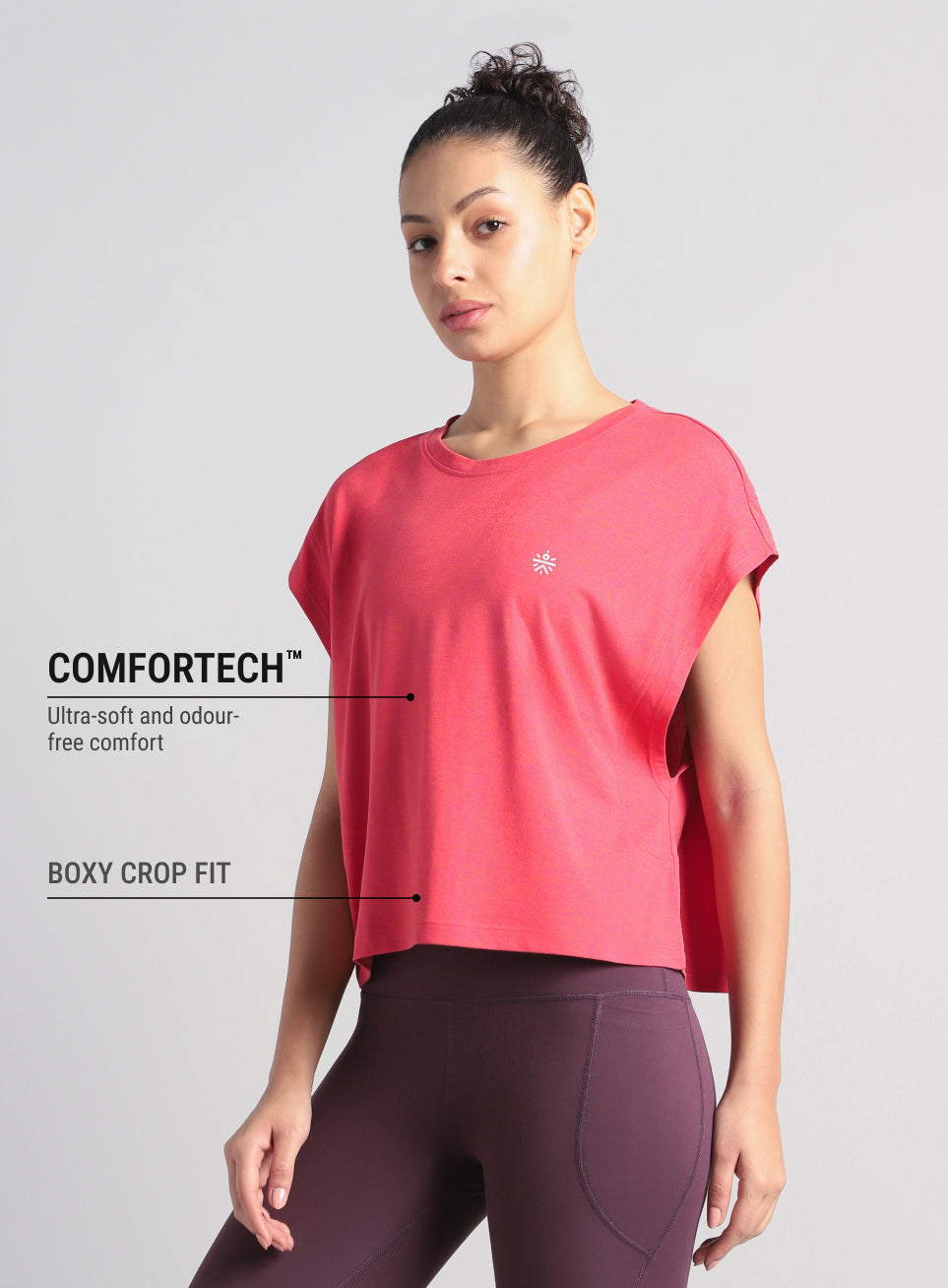Women's Pink Muscle Flex COMFORtech T-shirt