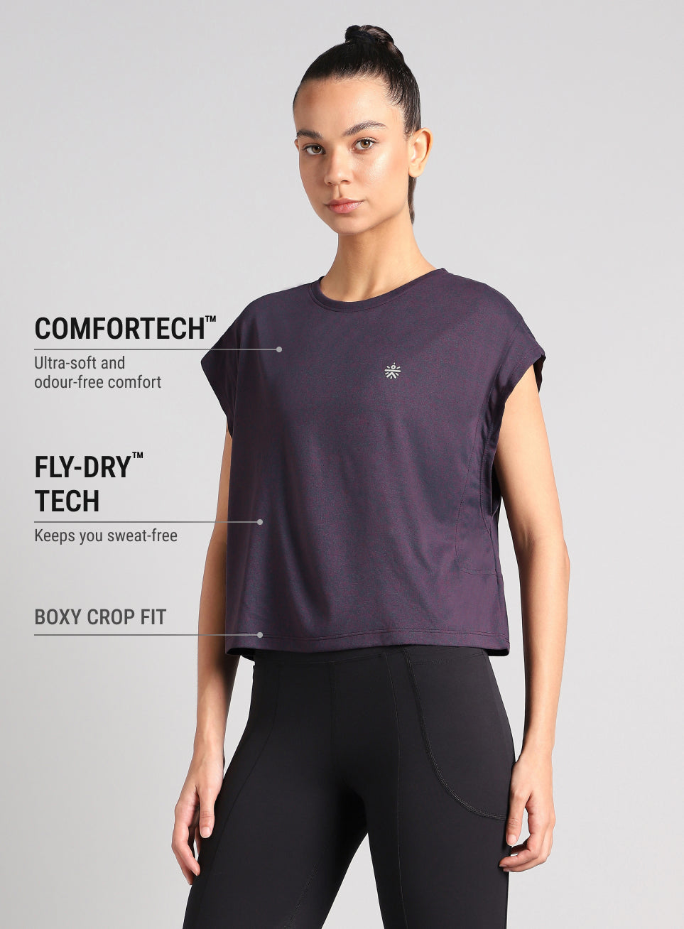 Women's Purple Muscle Flex COMFORtech T-shirt