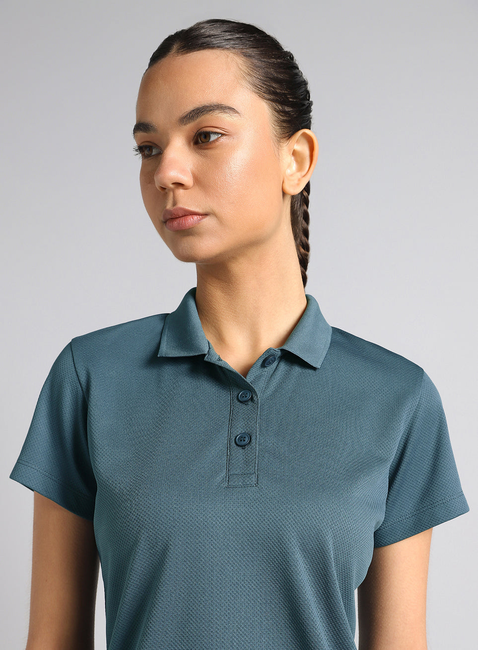 Women's Teal Performance Training Polo
