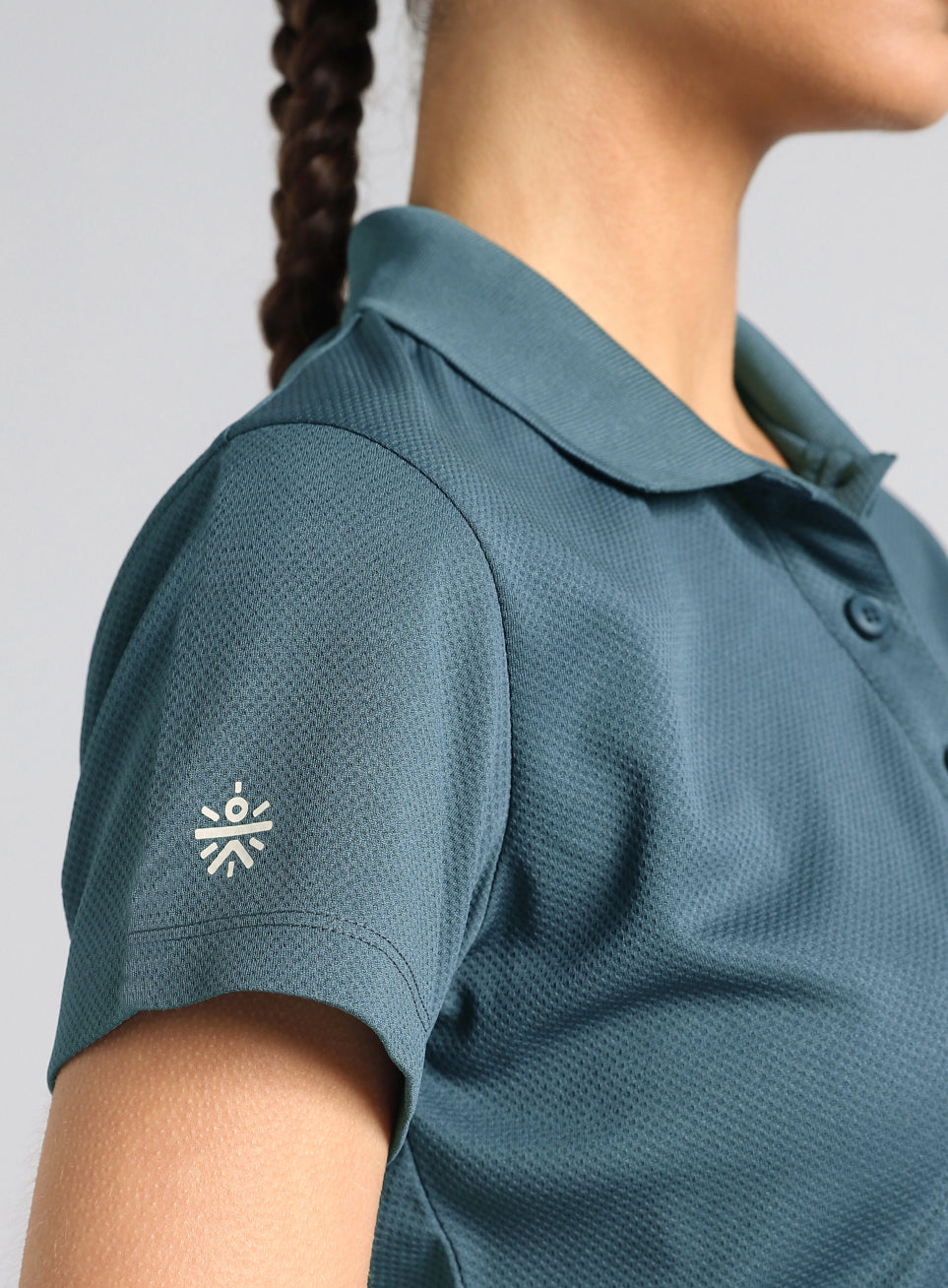 Women's Teal Performance Training Polo