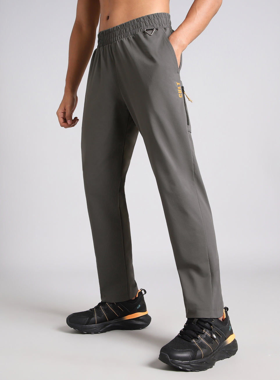 Men's Dark Grey Airport Travel Trackpants