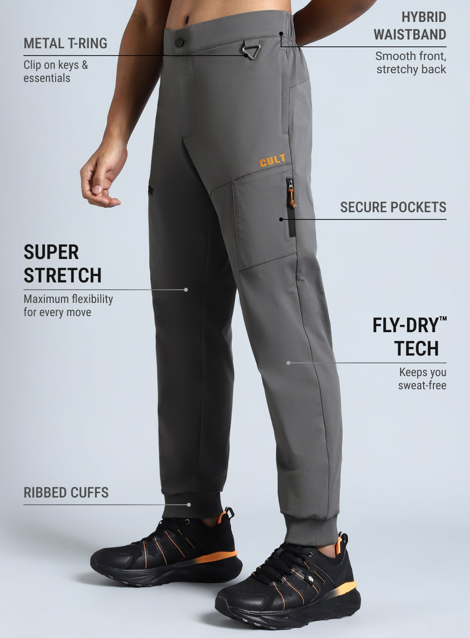 Men's Dark Grey Metro City Travel Jogger