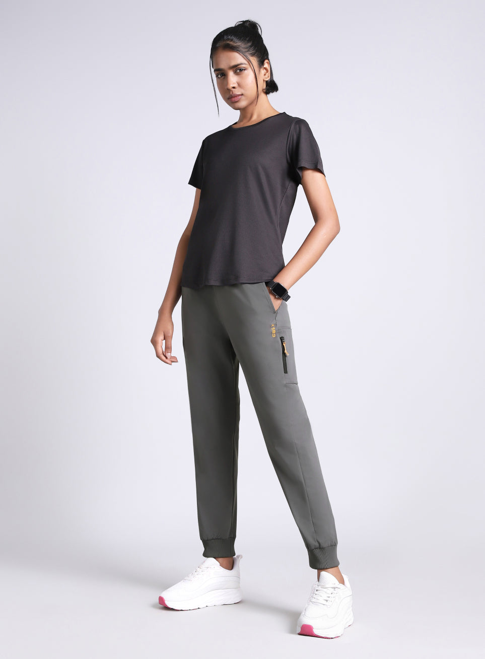 Women's Dark Grey Airport Travel Joggers