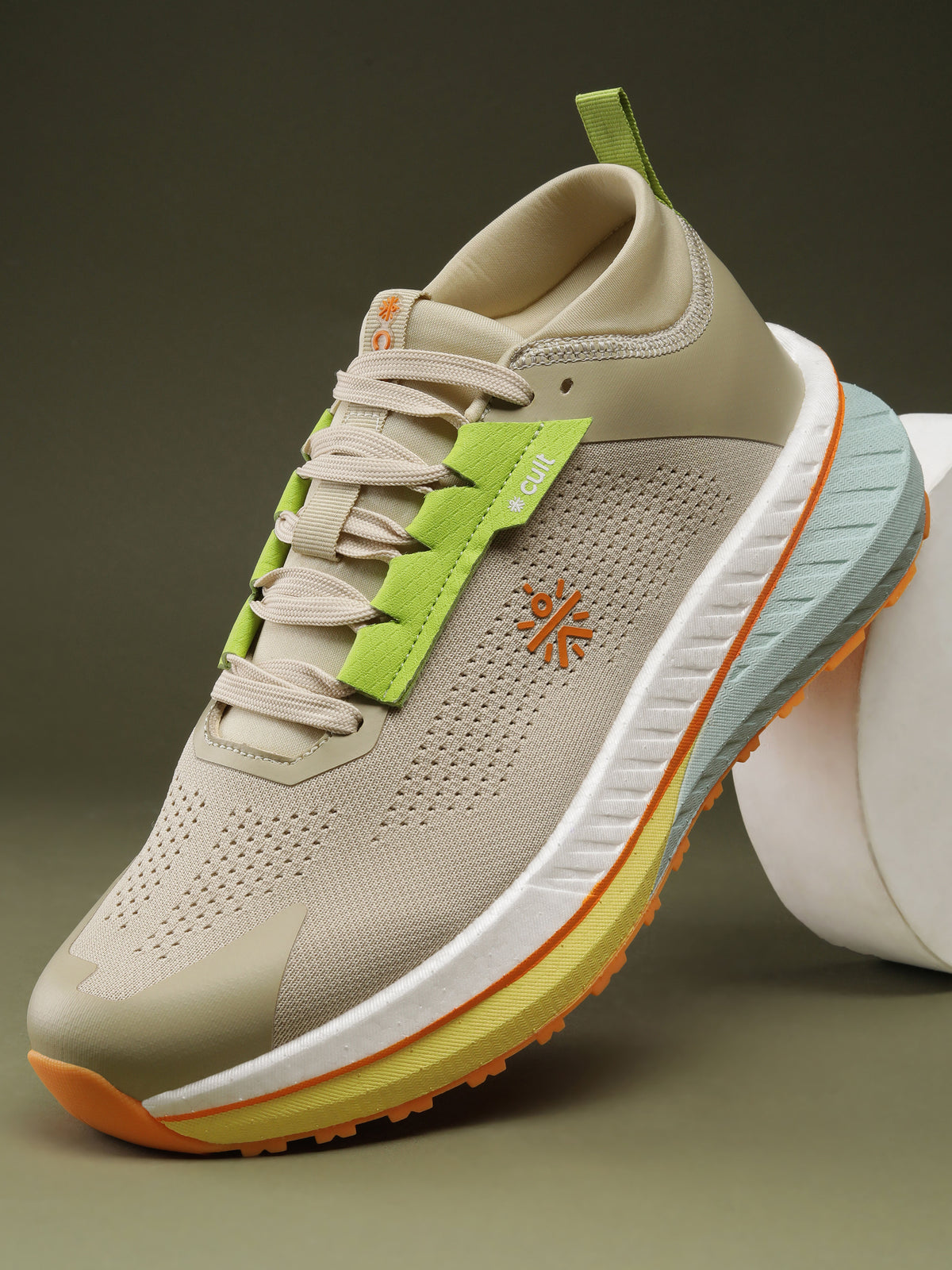 cult Men's GlideMax Trail Running Shoes - Beige