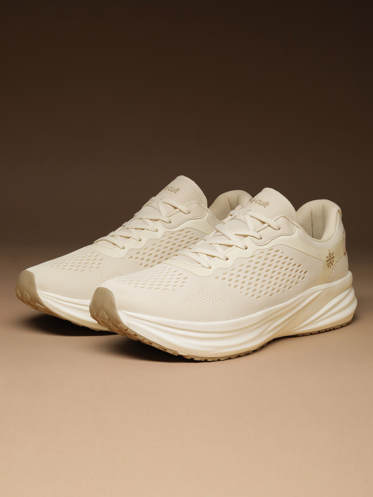 cult Men's StridePro Running Shoes - Beige