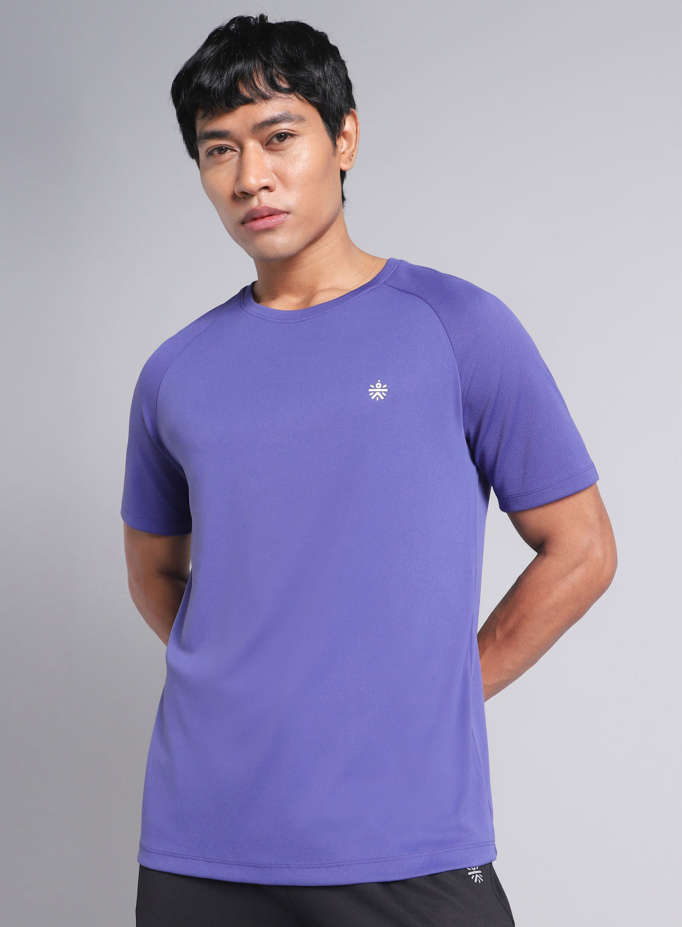 Men's Purple Training Essential Recycled Poly T-shirt