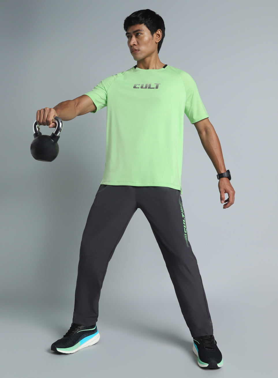 Men's Lime HIIT Recycled Poly Performance T-shirt