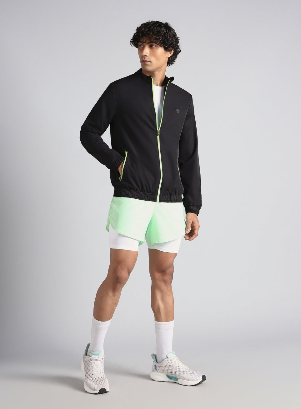 Men's Grey Run Impact Lightweight Jacket
