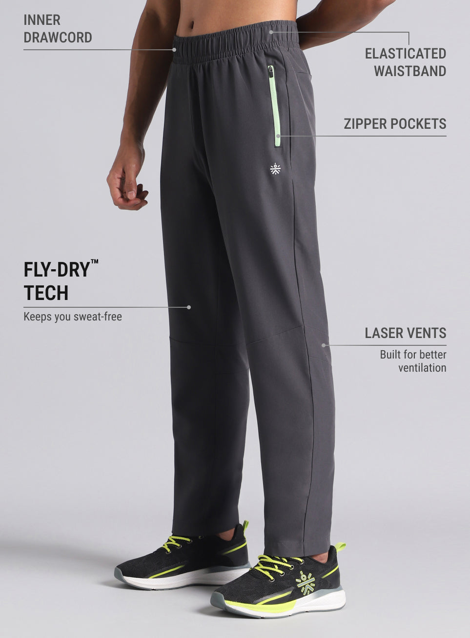 Men's Dark Grey Ultimate Training Trackpants