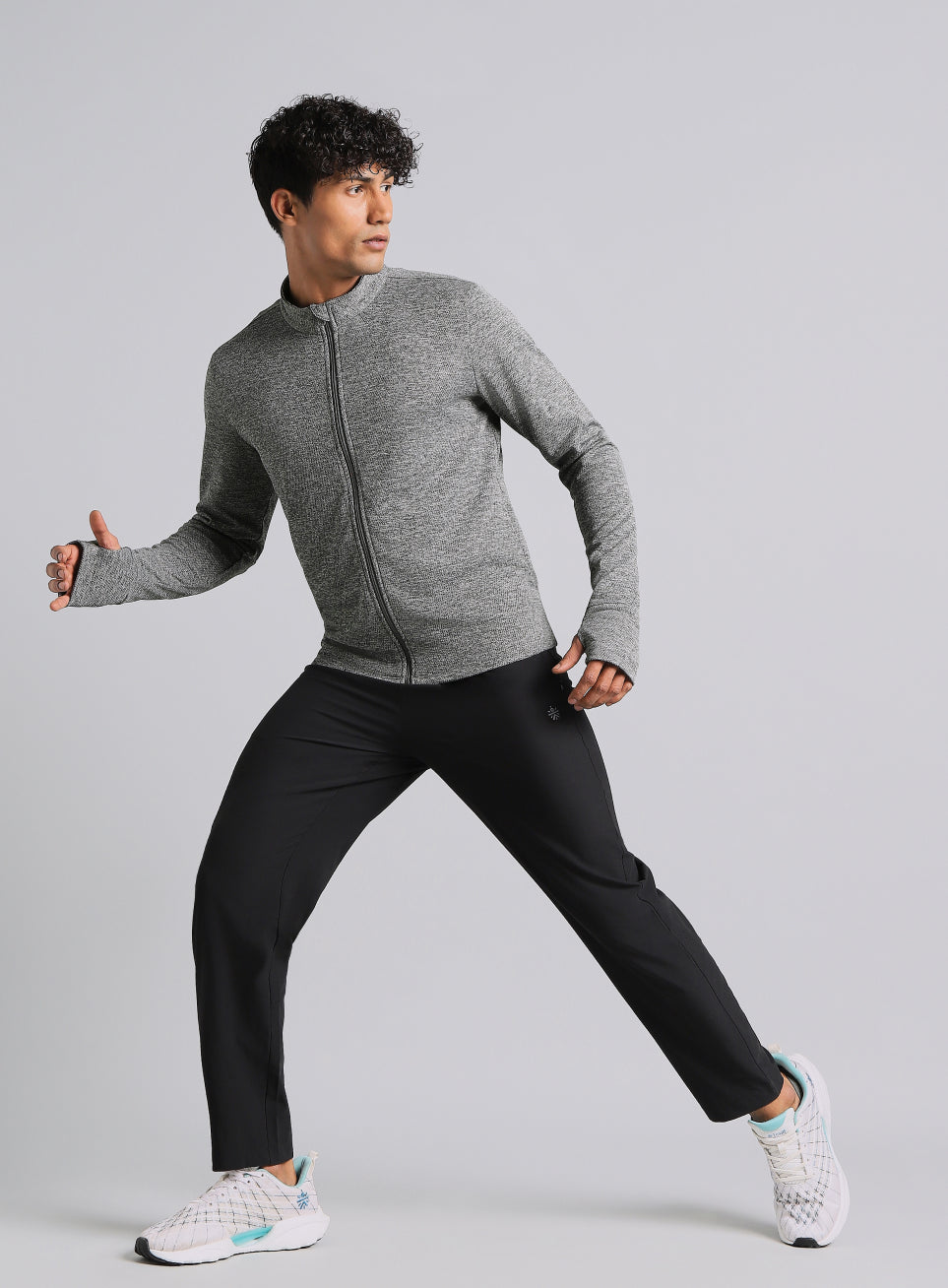 Men's Dark Grey Run Elevate All Weather Jacket