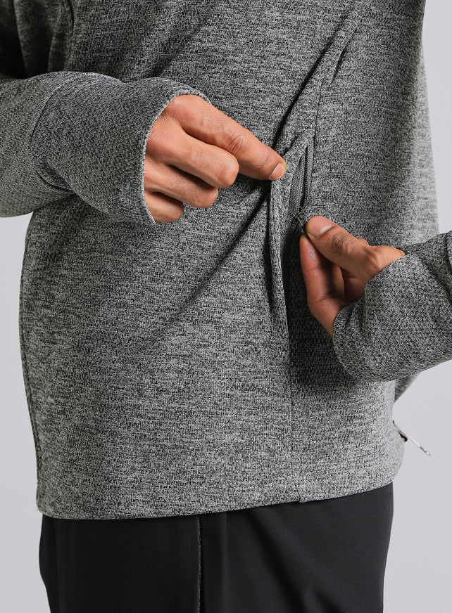 Men's Dark Grey Run Elevate All Weather Jacket