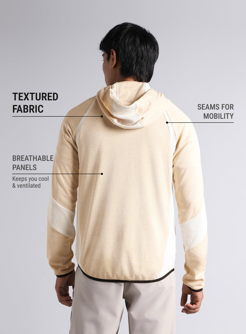 Men's Off-White HIIT Training Jacket