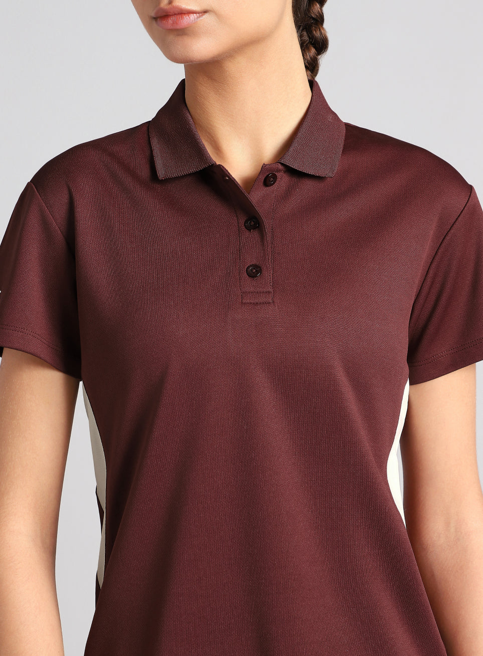 Women's Maroon True Performance Polo T-shirt