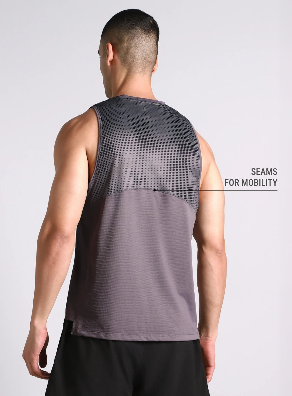 Men's Dark Grey Training Muscle Tank