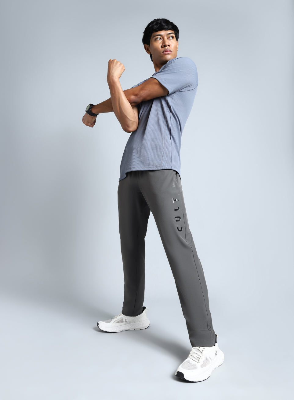 Men's D.Grey Pace Up Running Trackpants