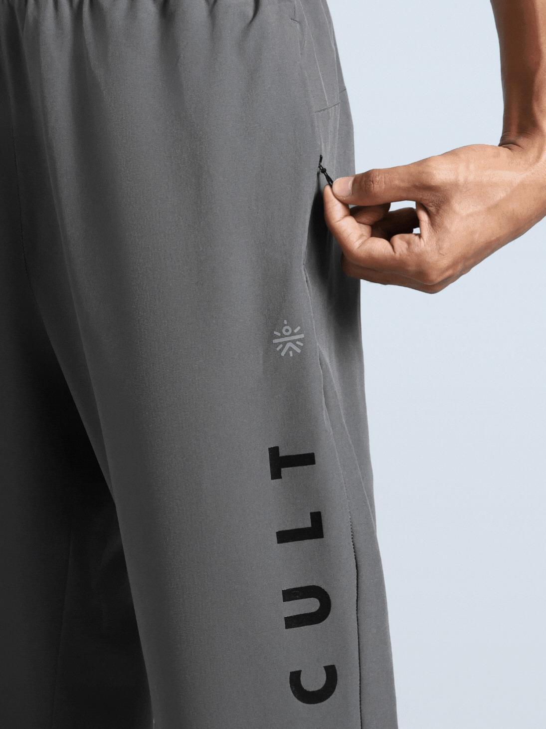 Men's D.Grey Pace Up Running Trackpants