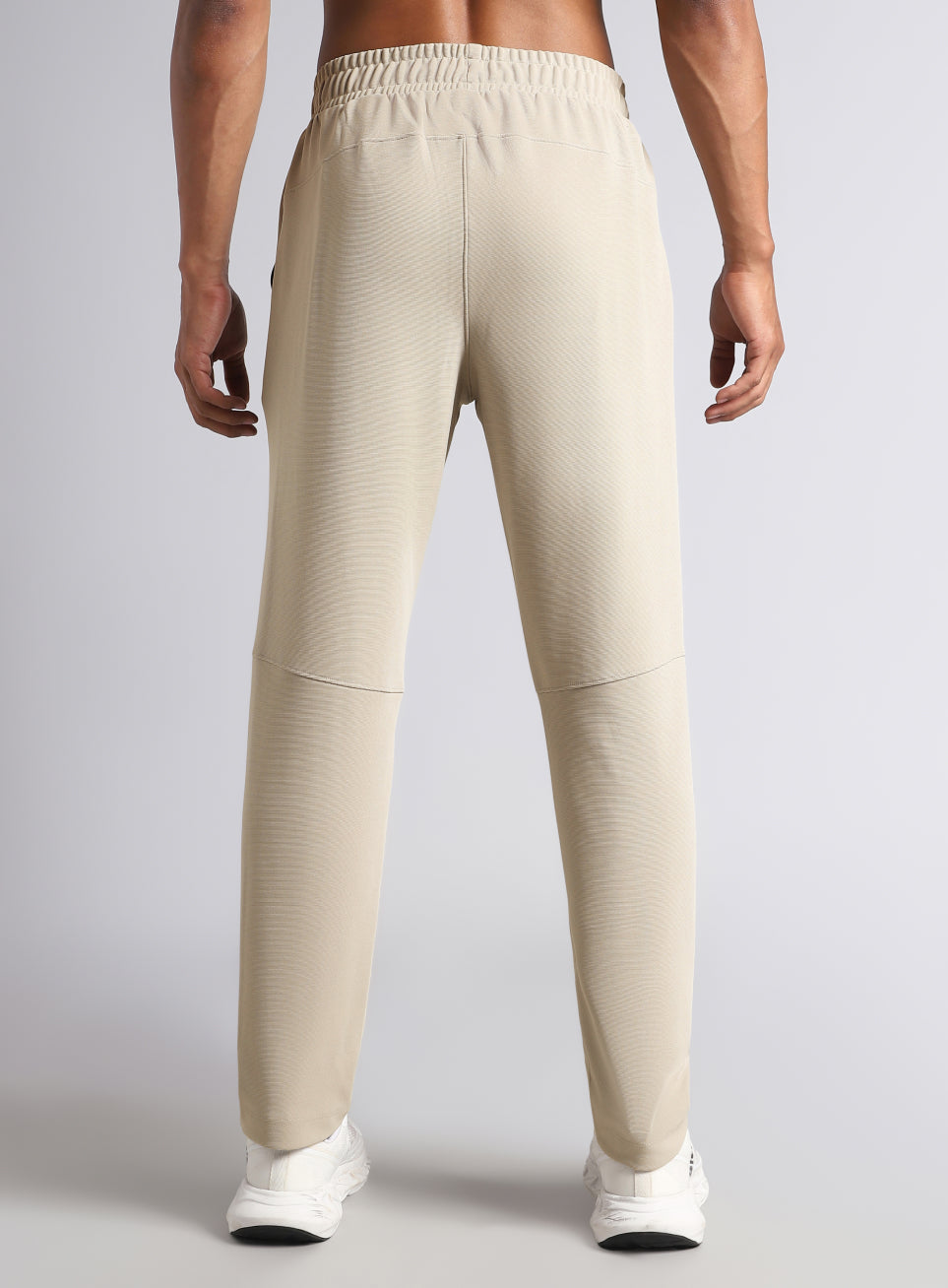 Men's Beige Runner Essential Trackpants