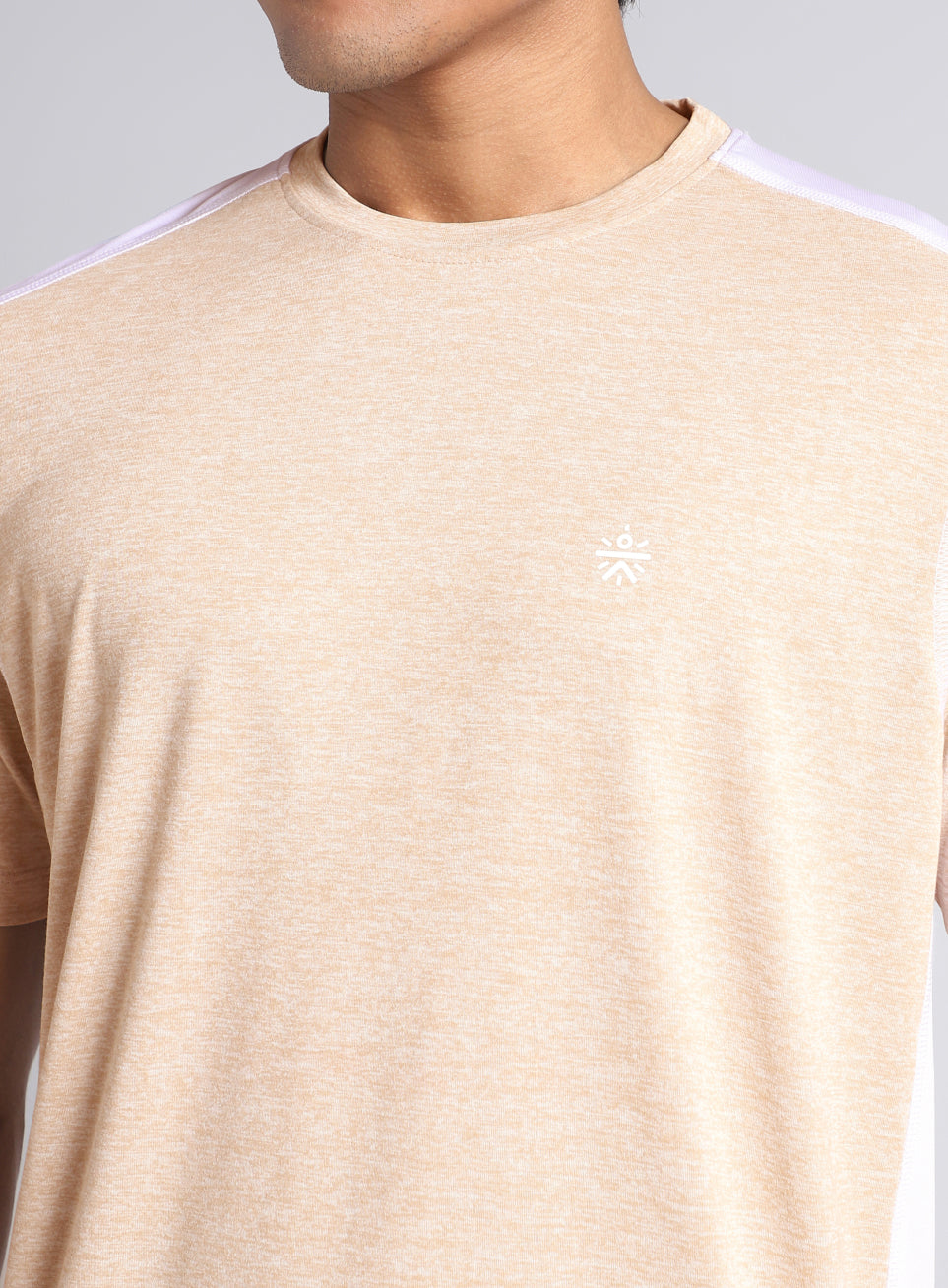 Men's Amp Up Beige Comfortech T-shirt