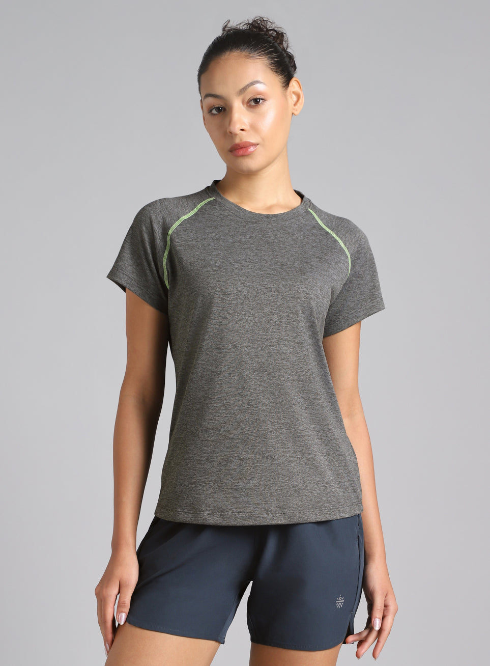 Women's Muscle Flex Dark Grey COMFORtech T-shirt