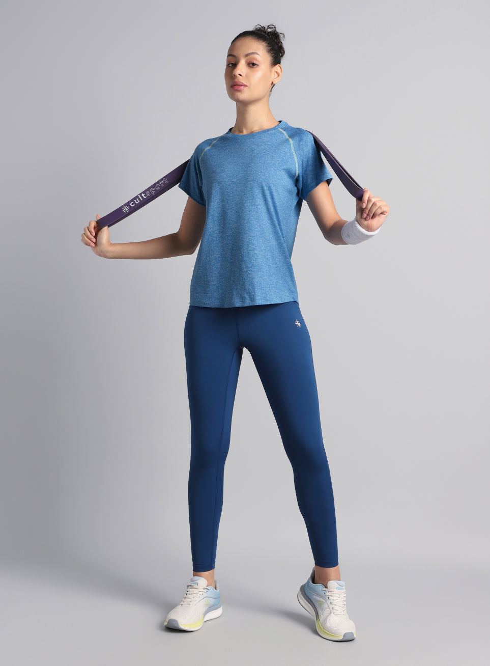 Women's Muscle Flex Blue COMFORtech T-shirt