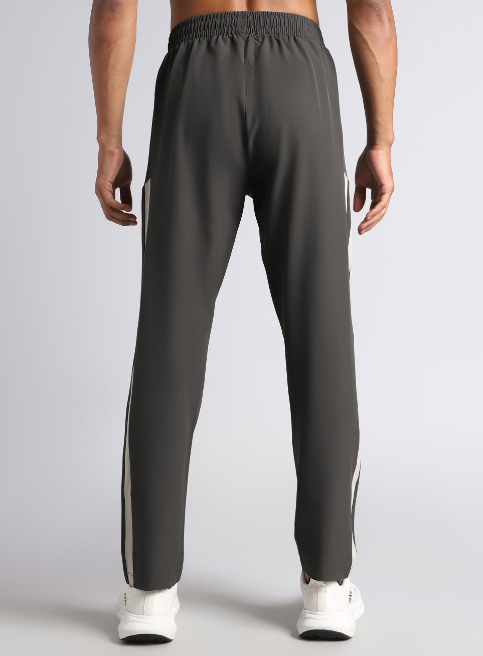 Men's Dark Grey Sporty Training Trackpants