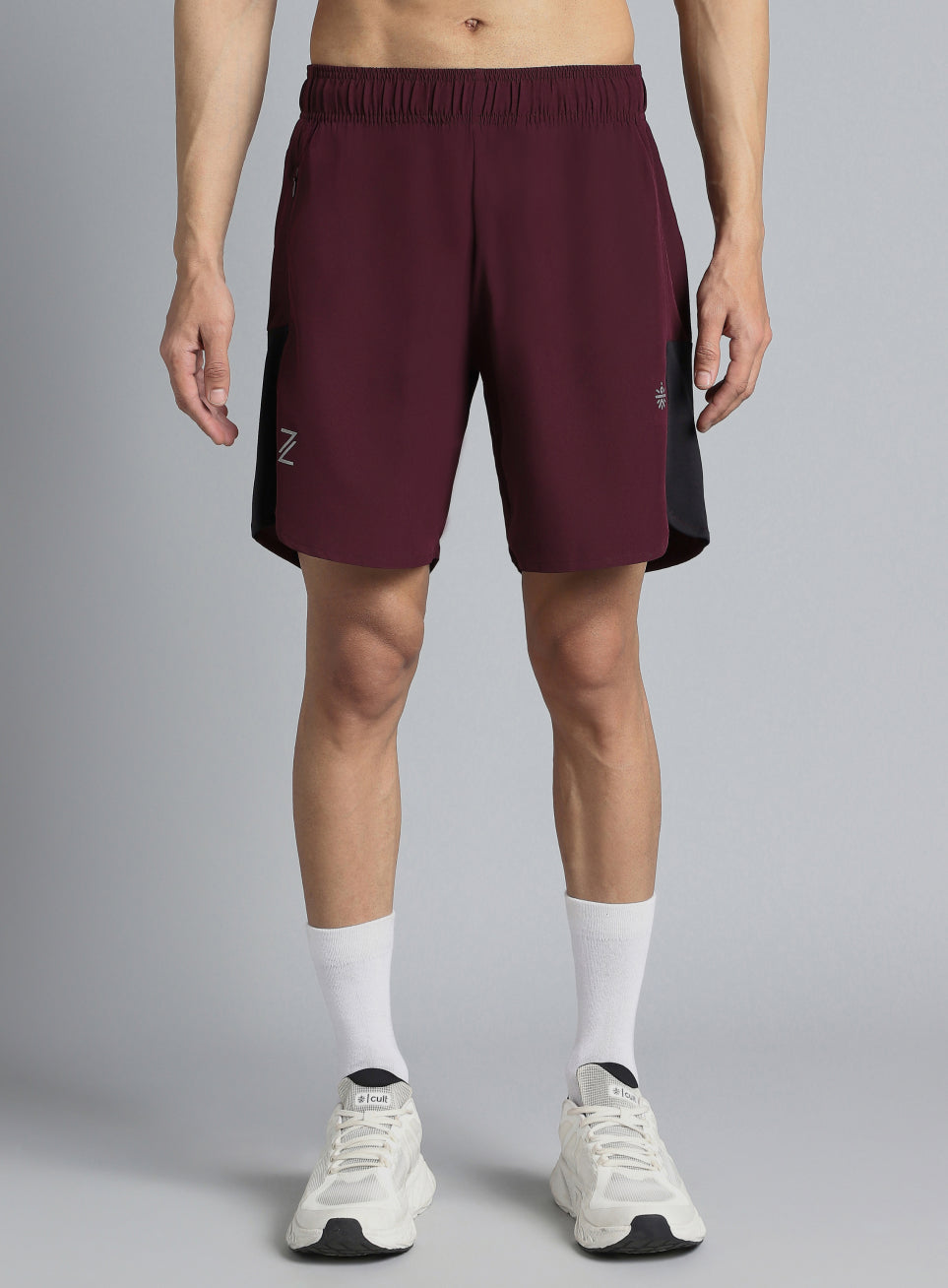 Men's Wine Pace Up Runner's Shorts