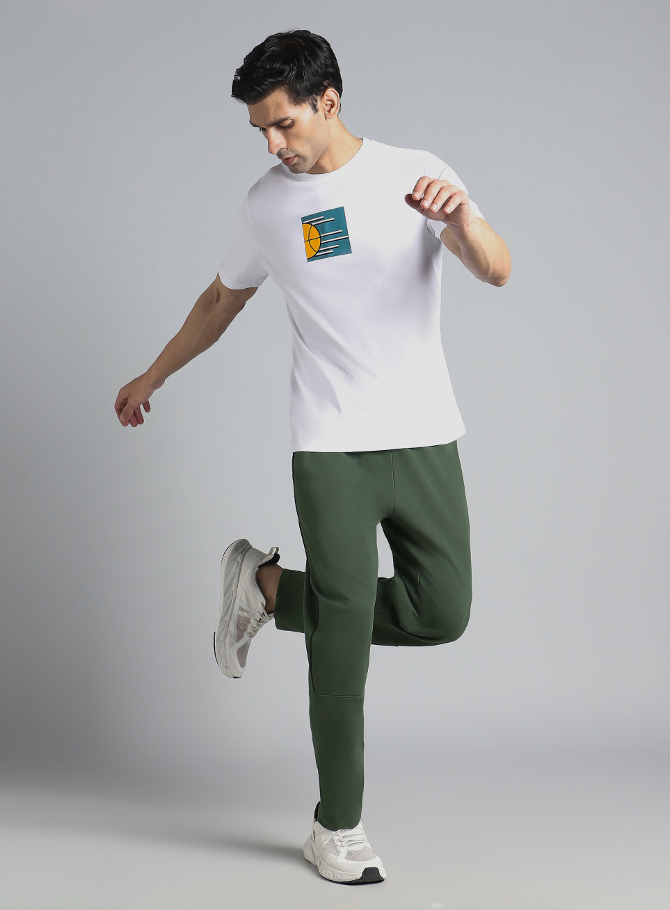 Men's Olive Dance Brand Carrier Trackpants